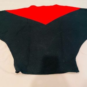 Black and red super soft sweater